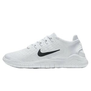 Nike Free RN 2018 White Black Run Running 942837-100 Low Gym Training Womens 10